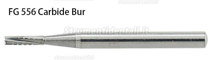 10 Pezzi FG 556# fresa dentale testa a fessura diritta in metallo duro